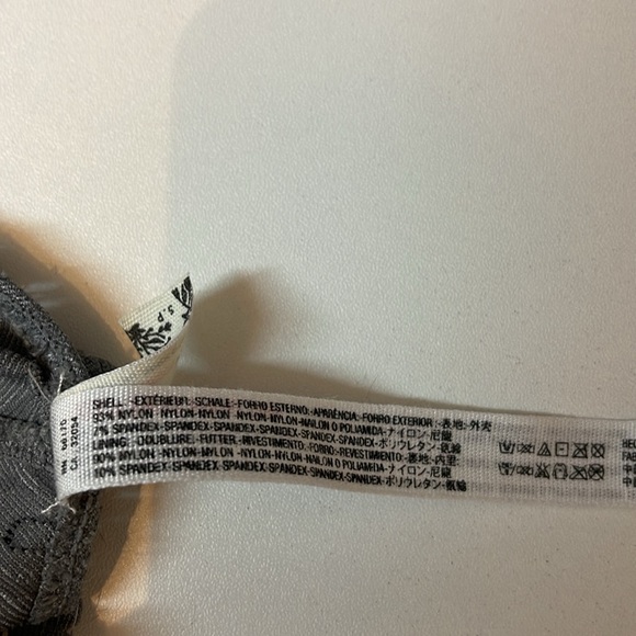 Free People Intimately Racerback Lace Bra Gray Size Small - Picture 4 of 5